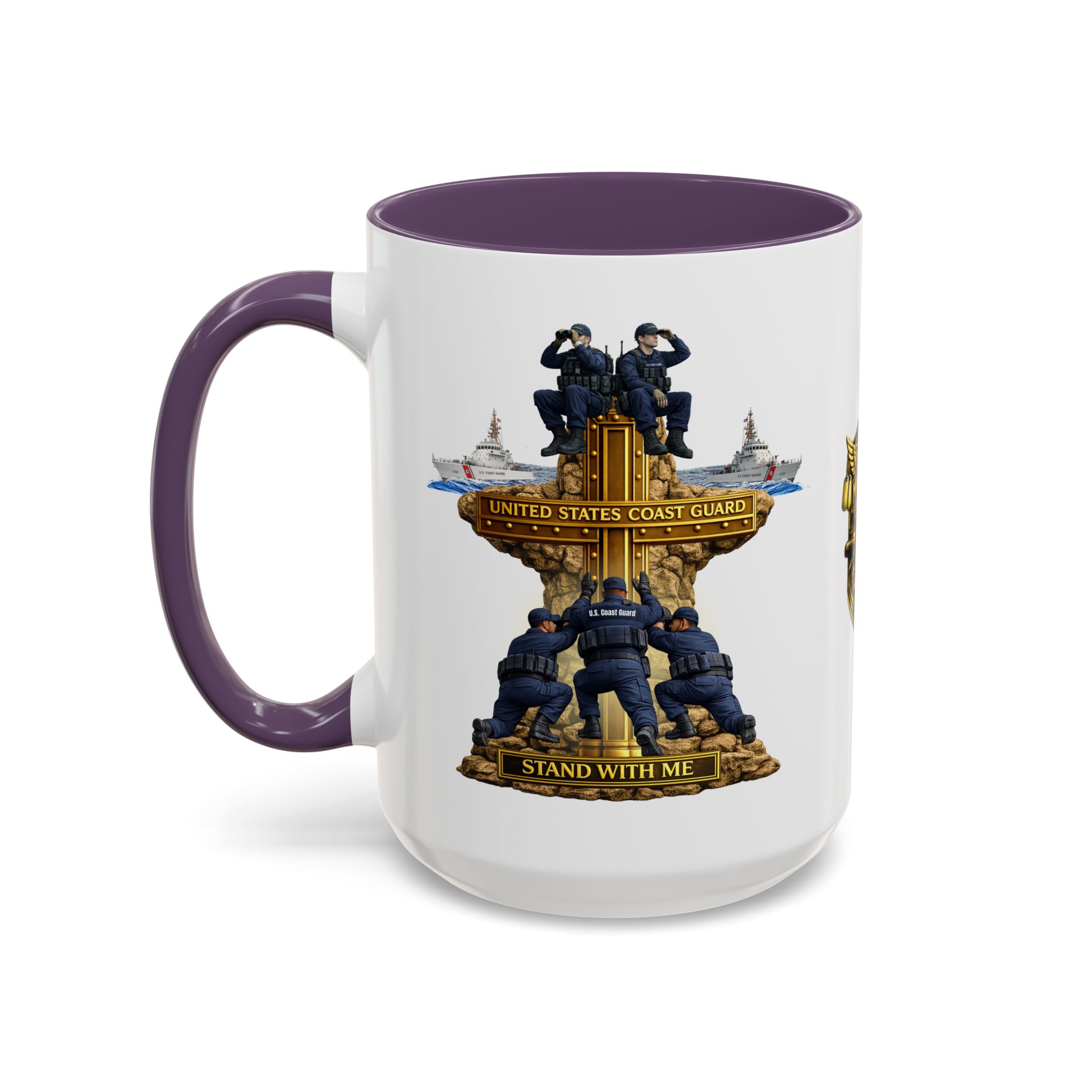 United States Coast Guard Mug | Militar-E Force Stand With Me Military Coffee Mug - Image 83