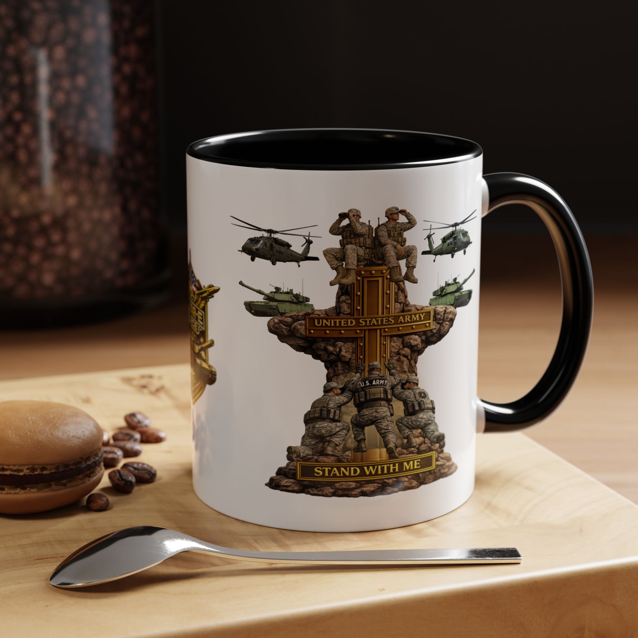 United States Army Mug | Militar-E Force Stand With Me Military Coffee Mug - Image 4