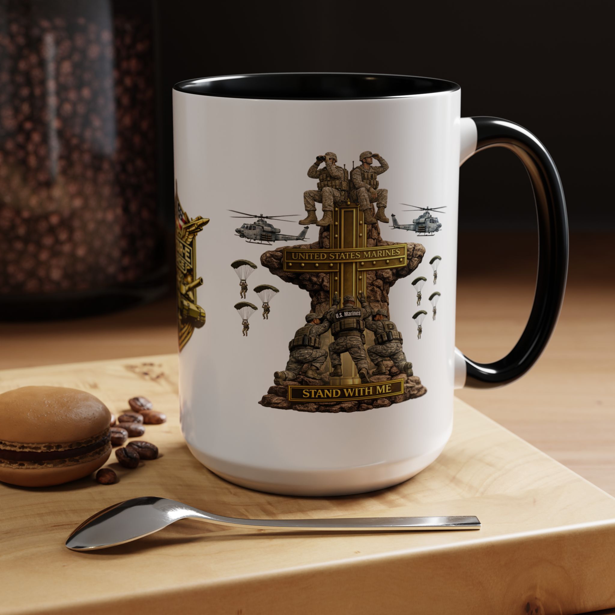 United States Marines Mug | Militar-E Force Stand With Me Military Coffee Mug - Image 20