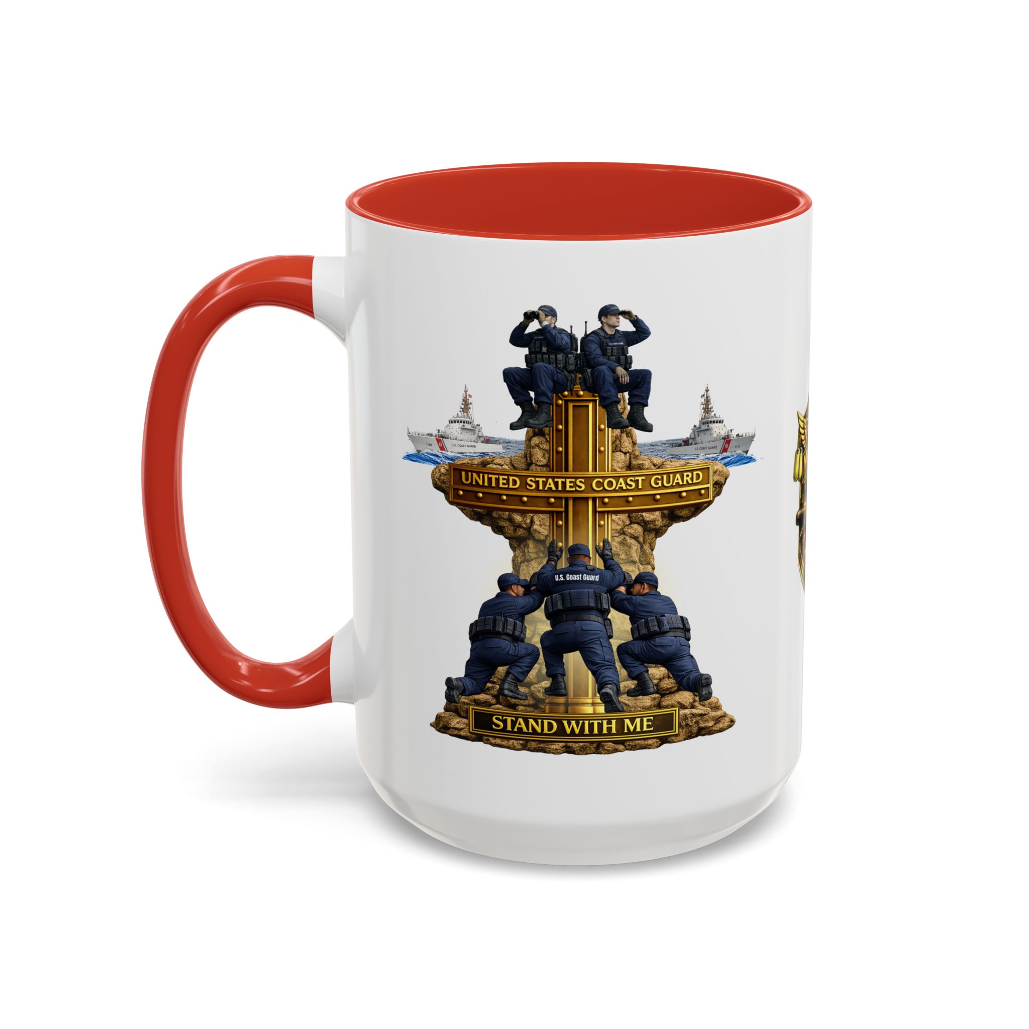United States Coast Guard Mug | Militar-E Force Stand With Me Military Coffee Mug - Image 33