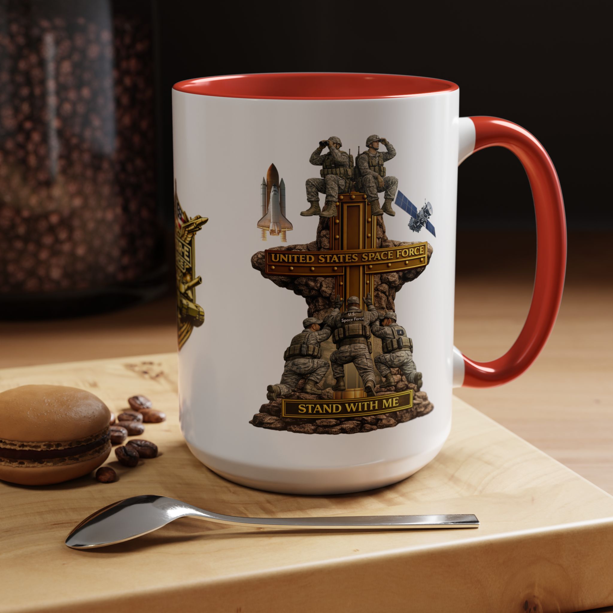United States Space Force Mug | Militar-E Force Stand With Me Military Coffee Mug - Image 35