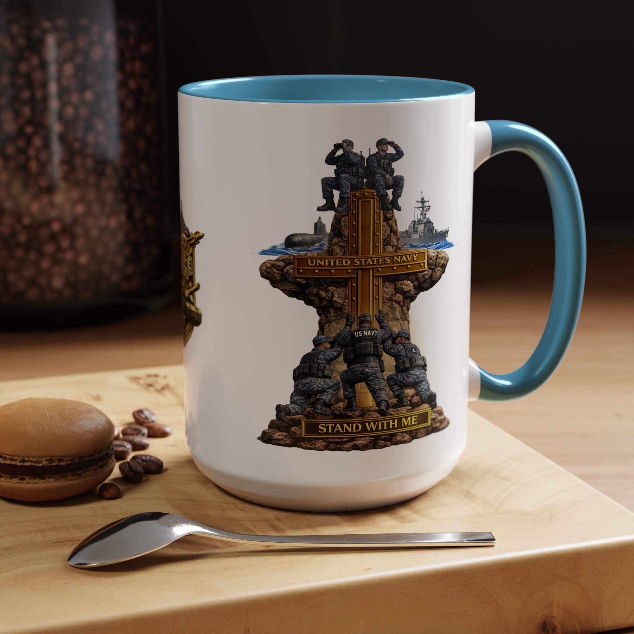 United States Navy Mug | Militar-E Force Stand With Me Military Coffee Mug - Image 55