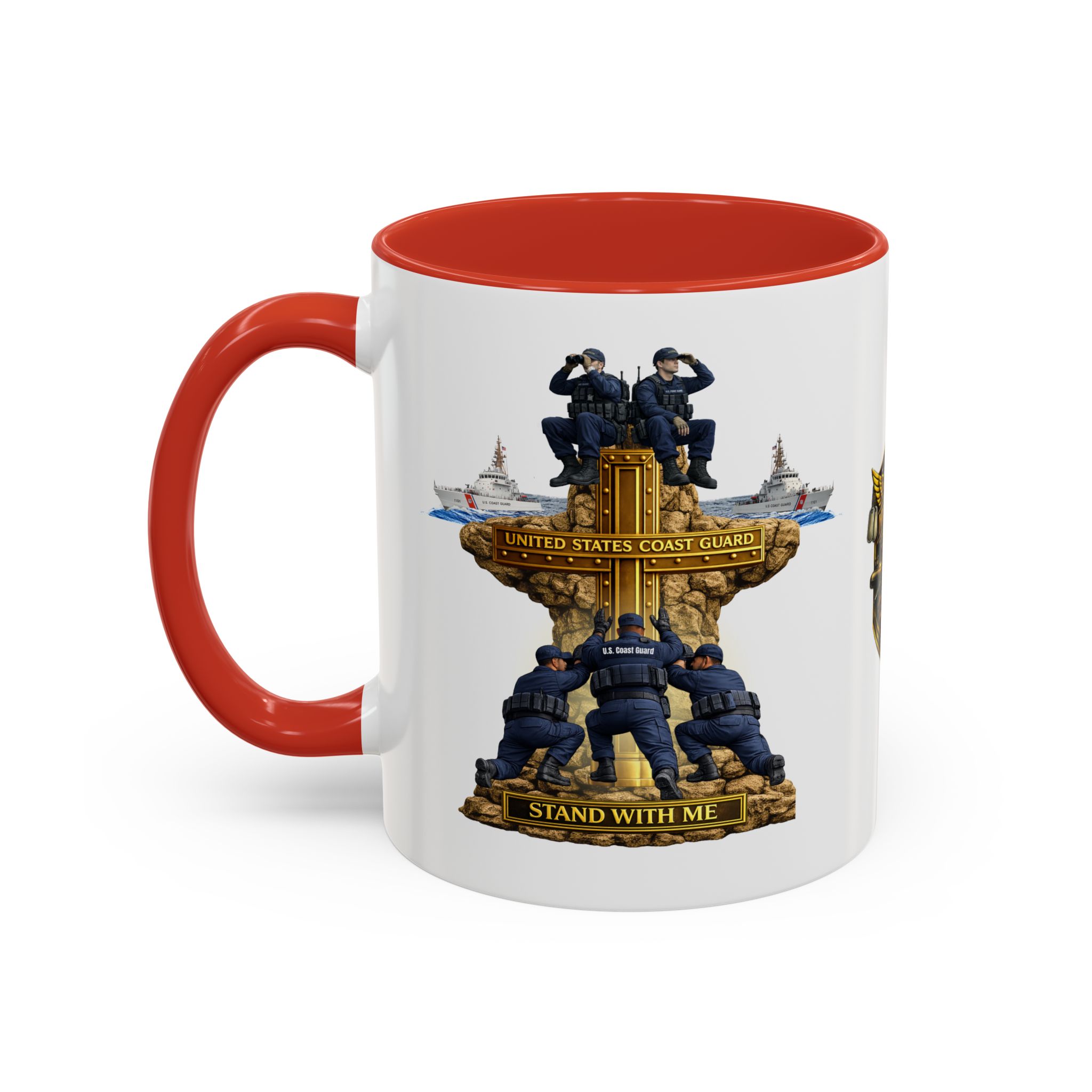 United States Coast Guard Mug | Militar-E Force Stand With Me Military Coffee Mug - Image 53