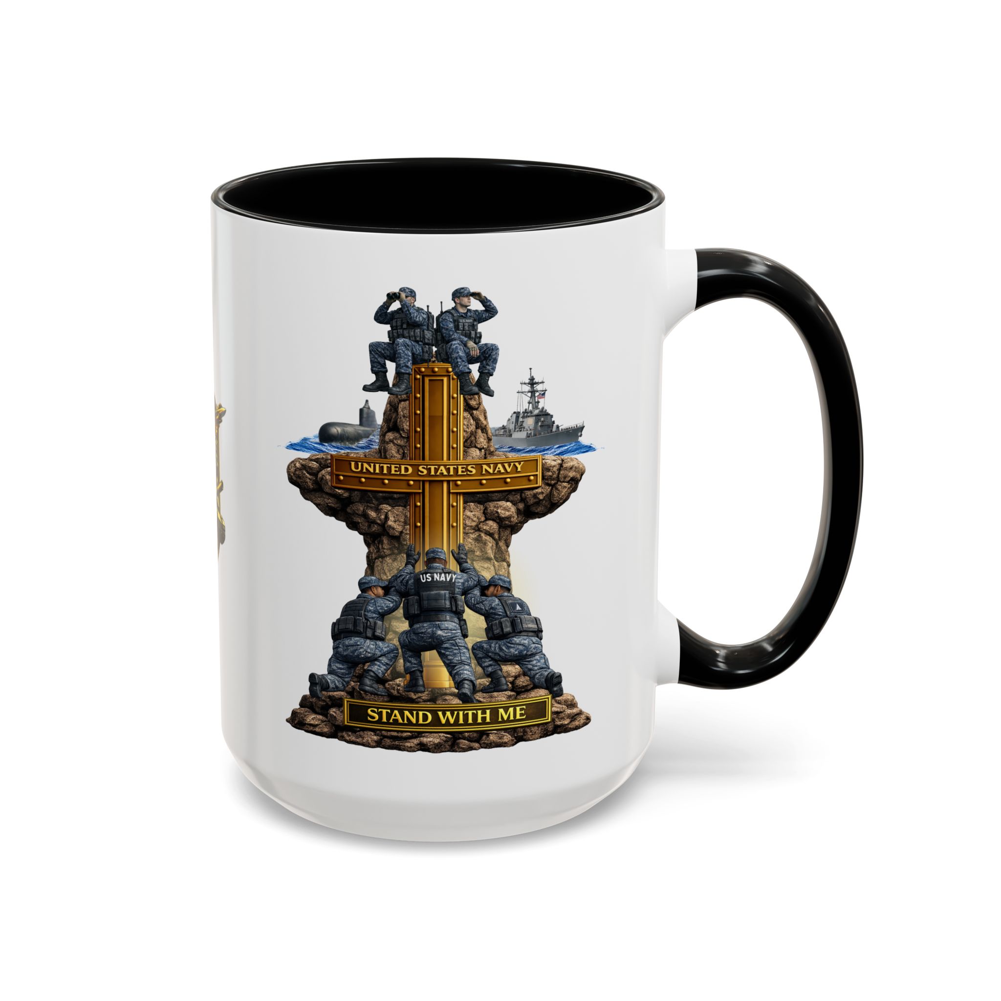 United States Navy Mug | Militar-E Force Stand With Me Military Coffee Mug - Image 17