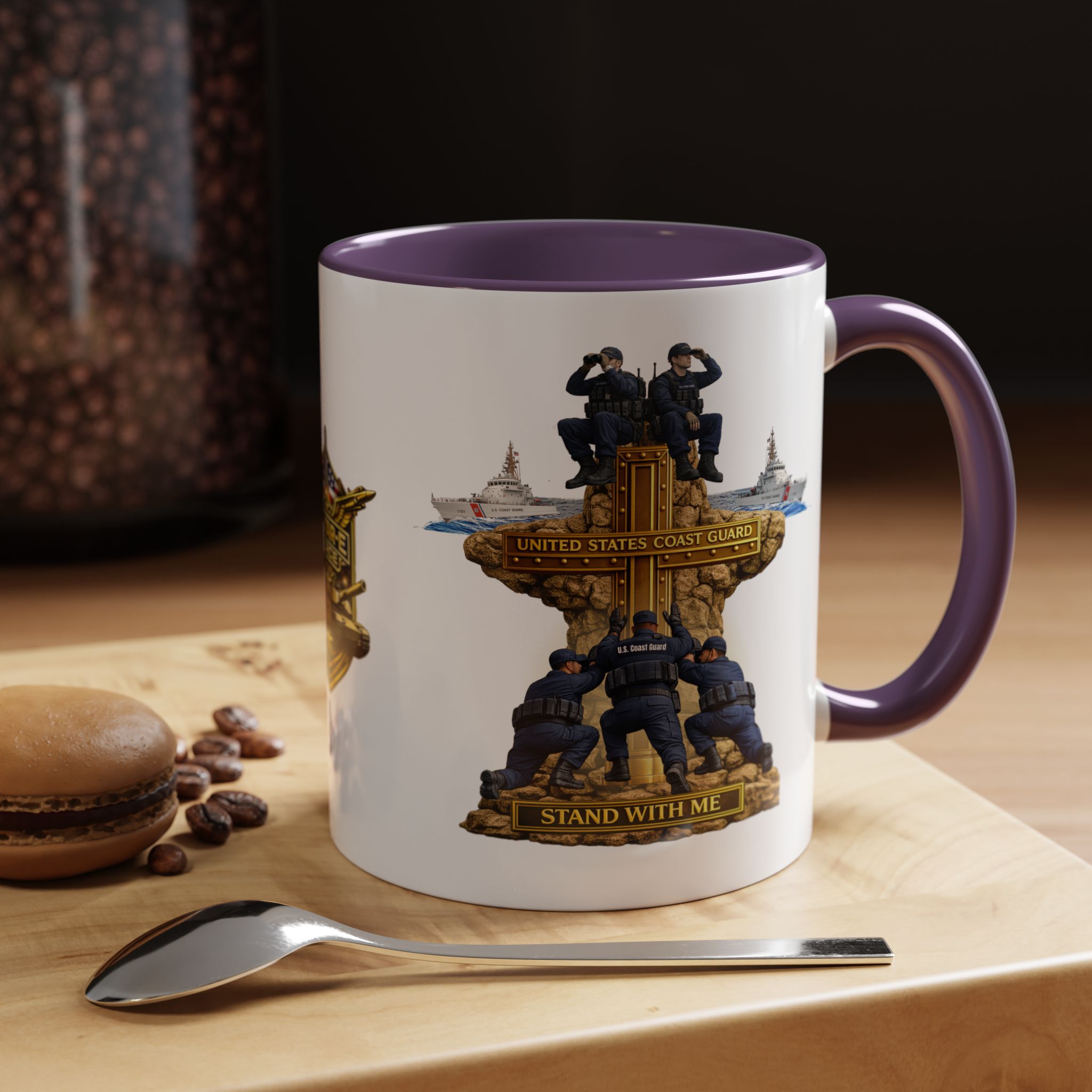United States Coast Guard Mug | Militar-E Force Stand With Me Military Coffee Mug - Image 80