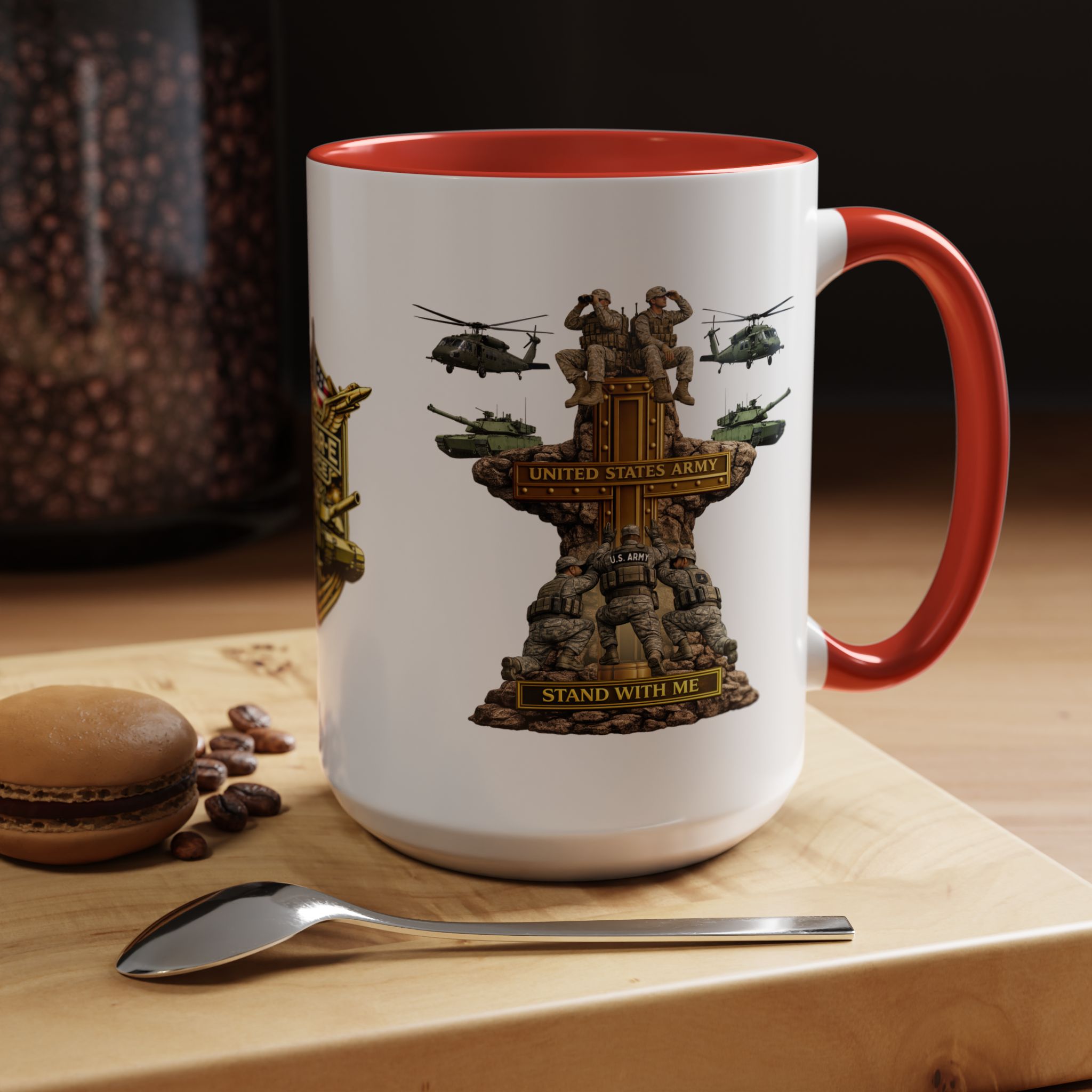 United States Army Mug | Militar-E Force Stand With Me Military Coffee Mug - Image 47