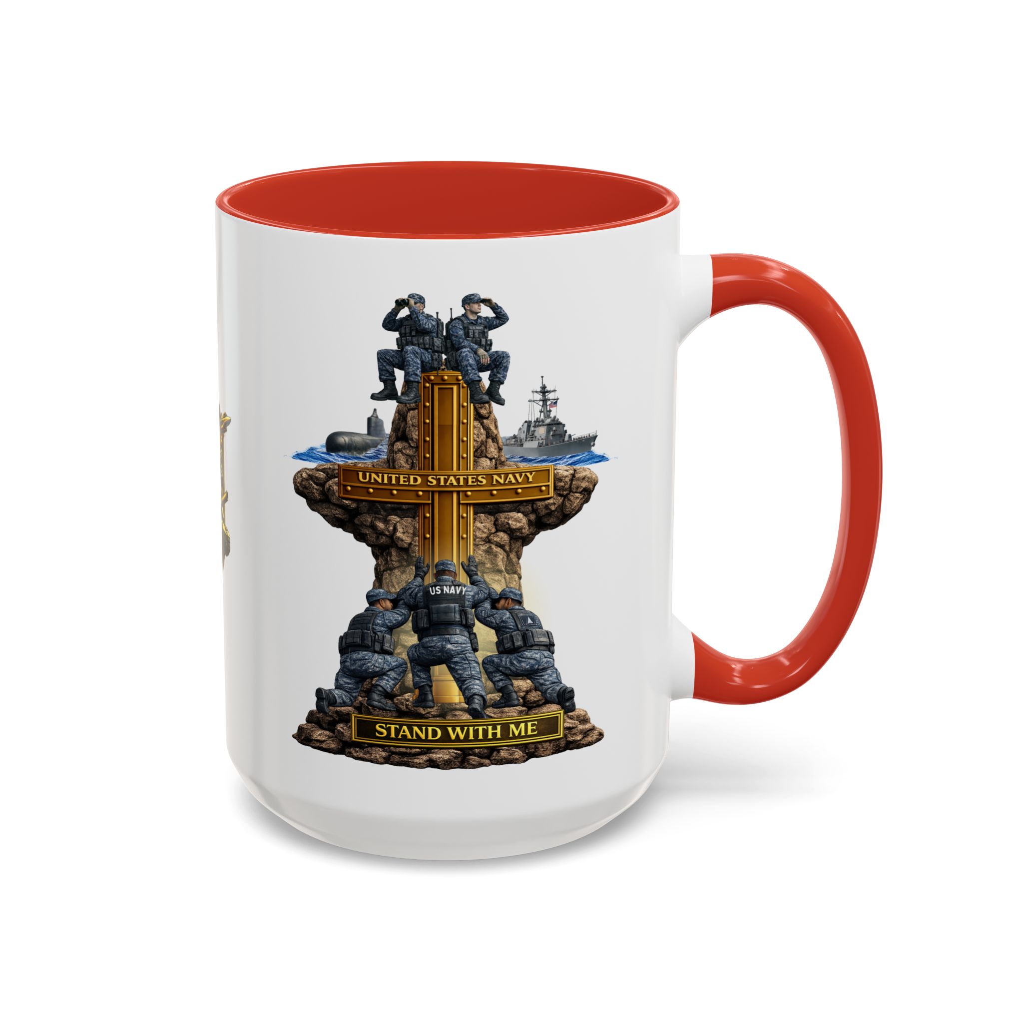 United States Navy Mug | Militar-E Force Stand With Me Military Coffee Mug - Image 47