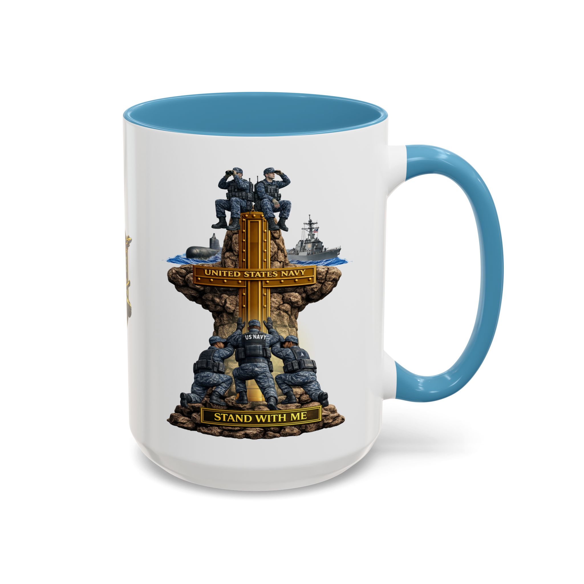 United States Navy Mug | Militar-E Force Stand With Me Military Coffee Mug - Image 52
