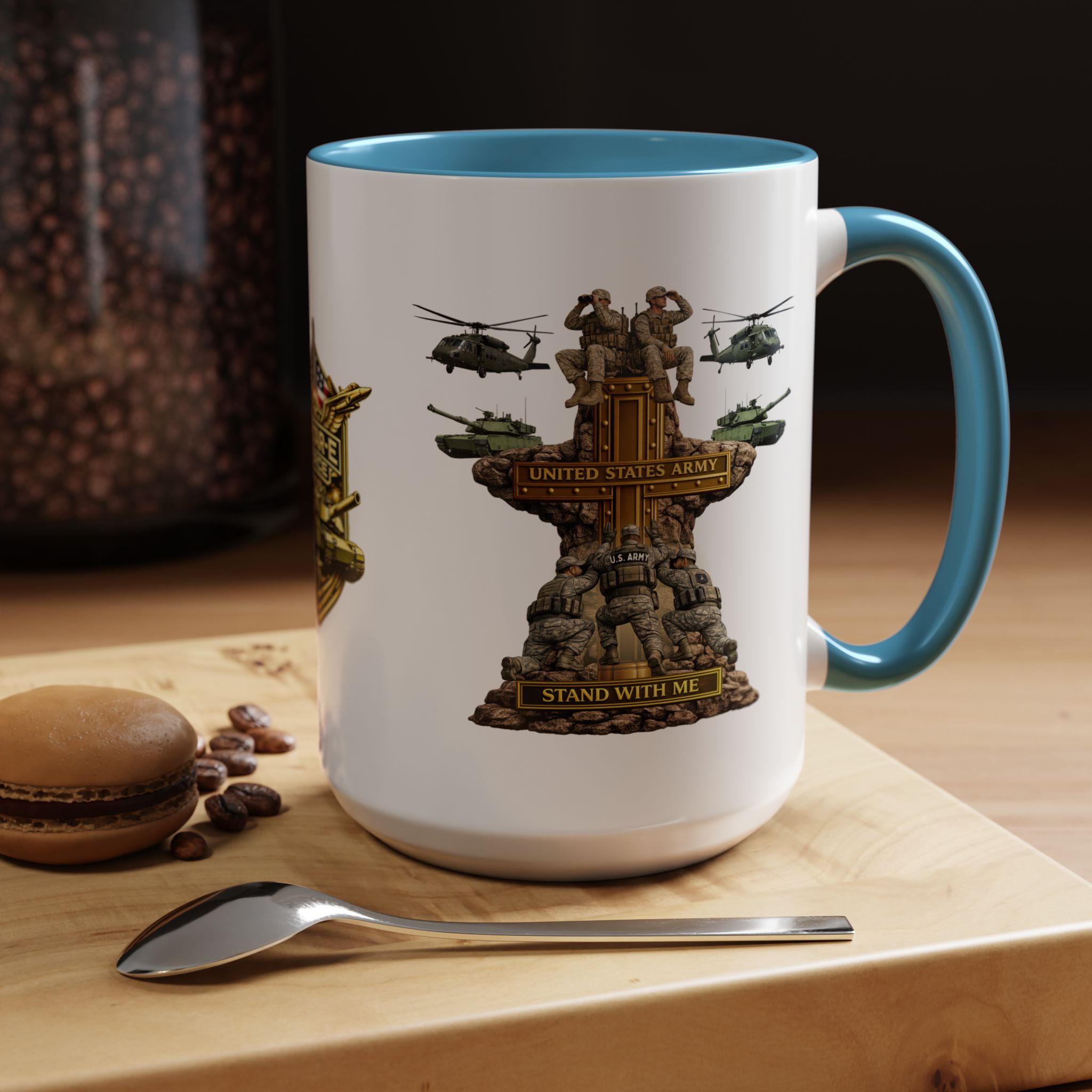 United States Army Mug | Militar-E Force Stand With Me Military Coffee Mug - Image 52