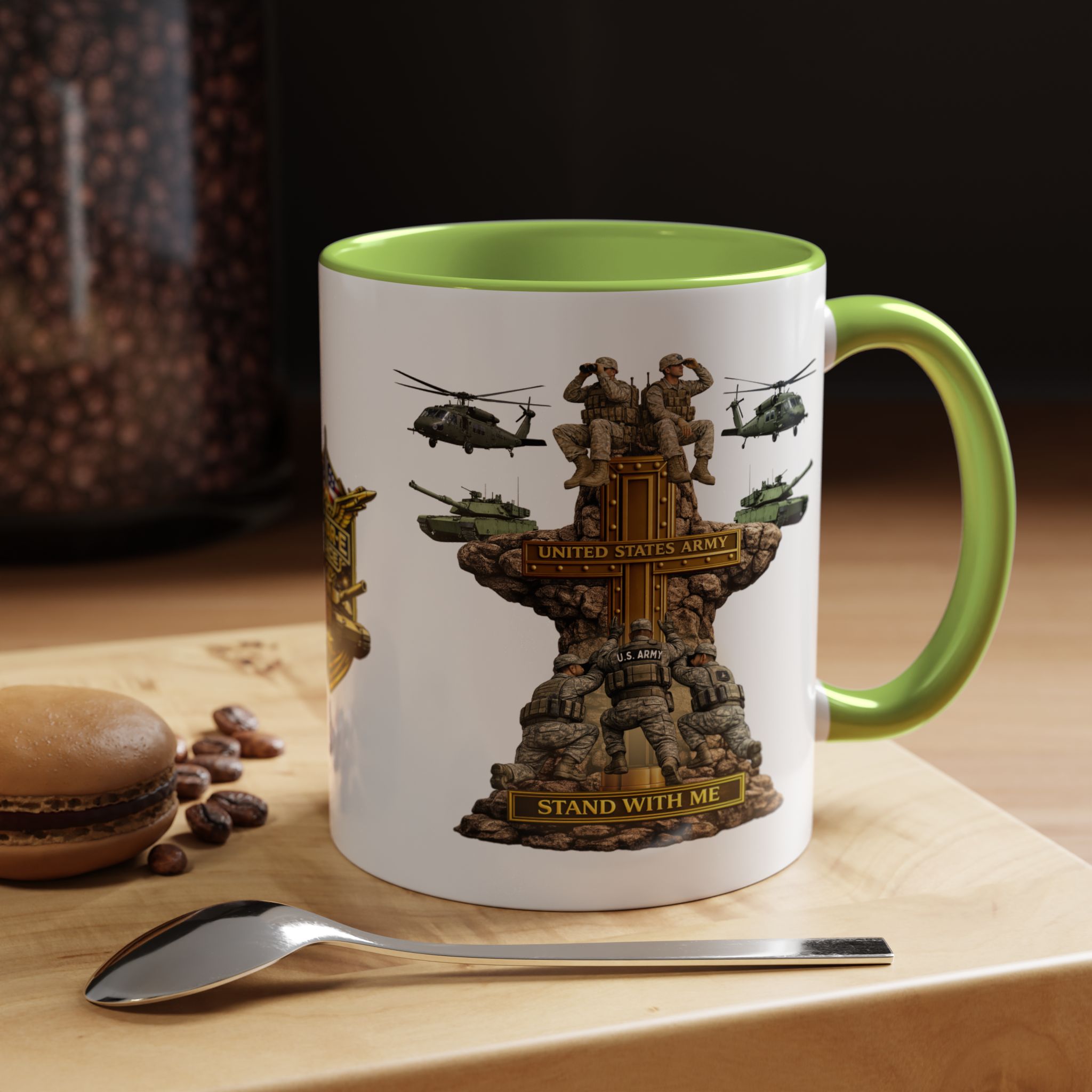 United States Army Mug | Militar-E Force Stand With Me Military Coffee Mug - Image 57