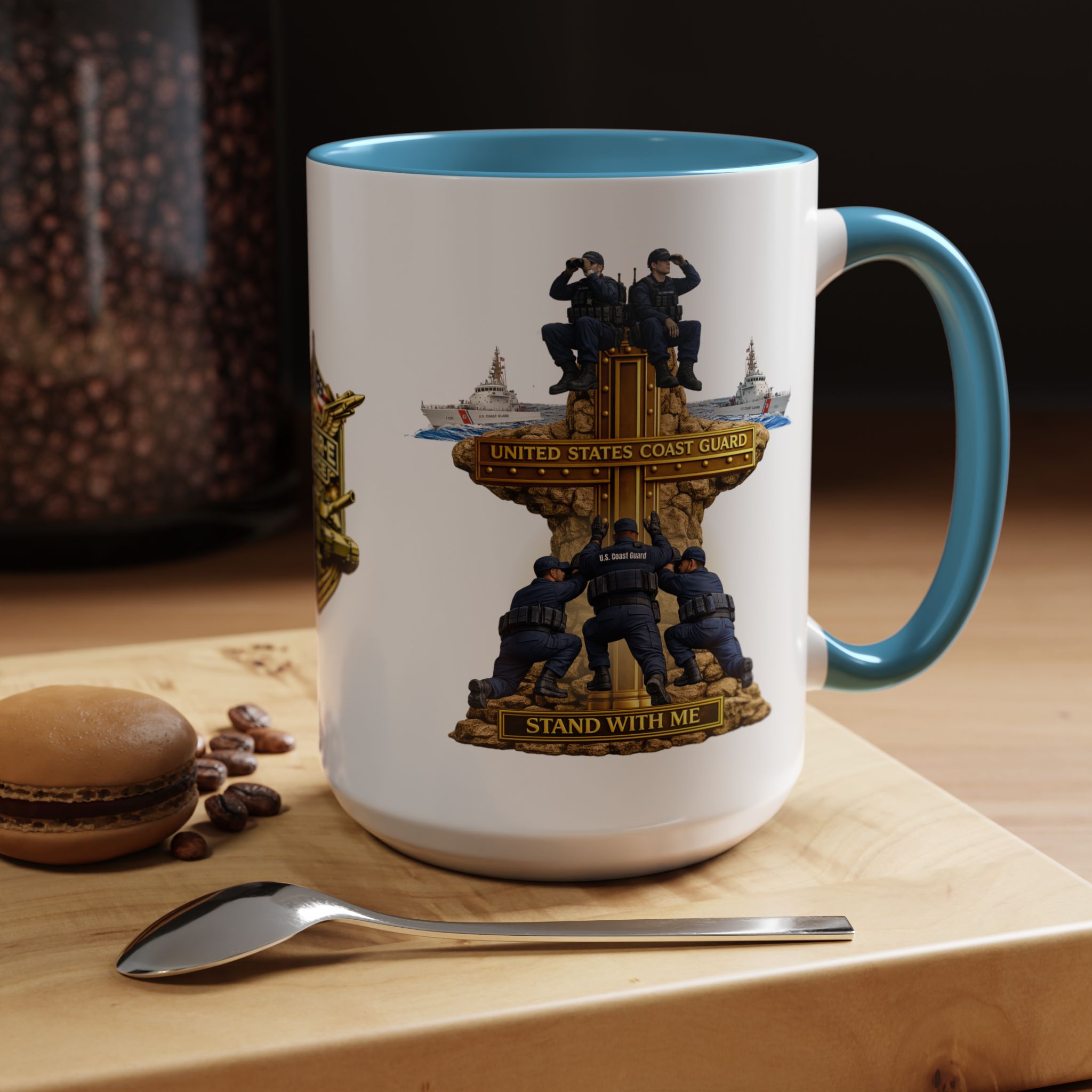 United States Coast Guard Mug | Militar-E Force Stand With Me Military Coffee Mug - Image 60