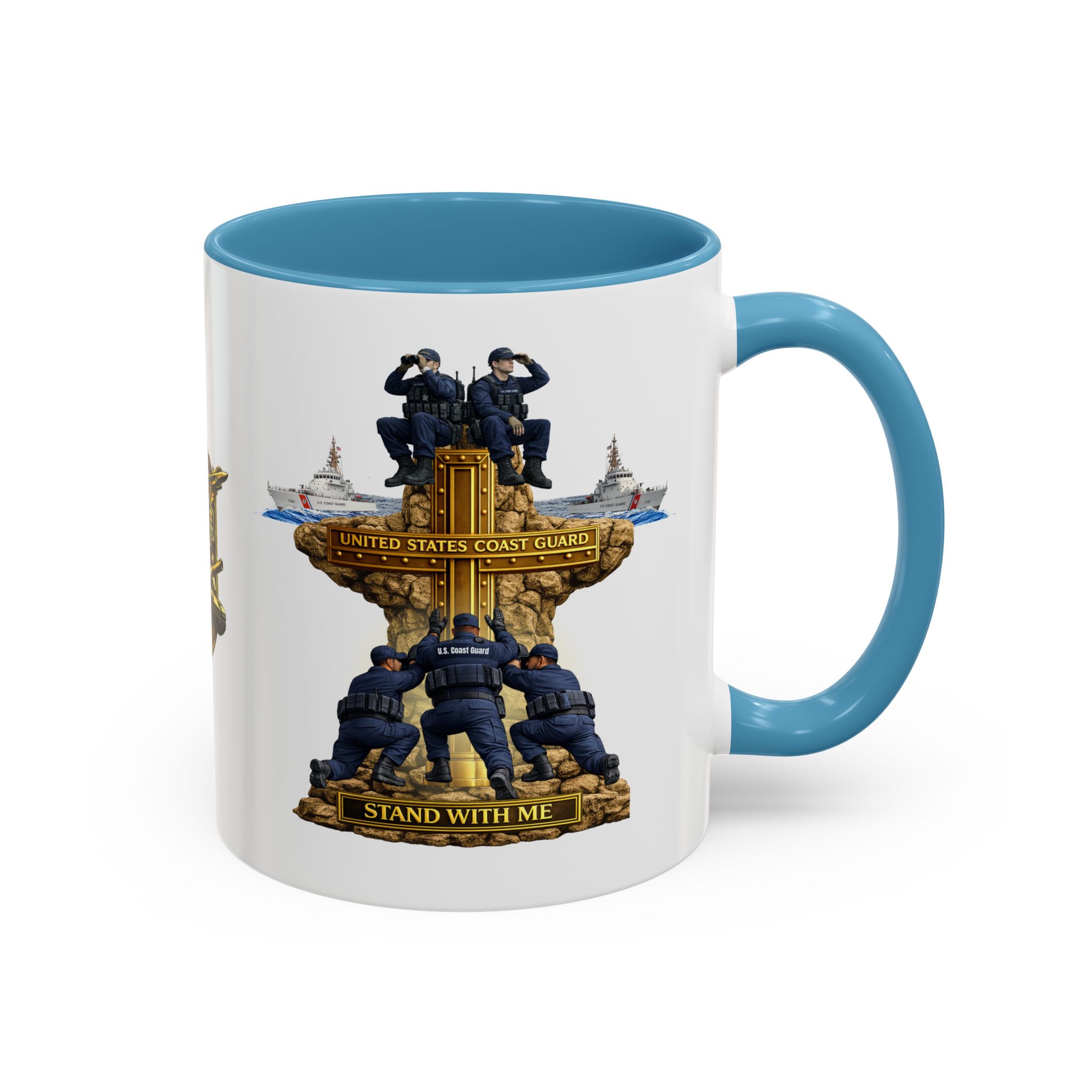 United States Coast Guard Mug | Militar-E Force Stand With Me Military Coffee Mug - Image 62