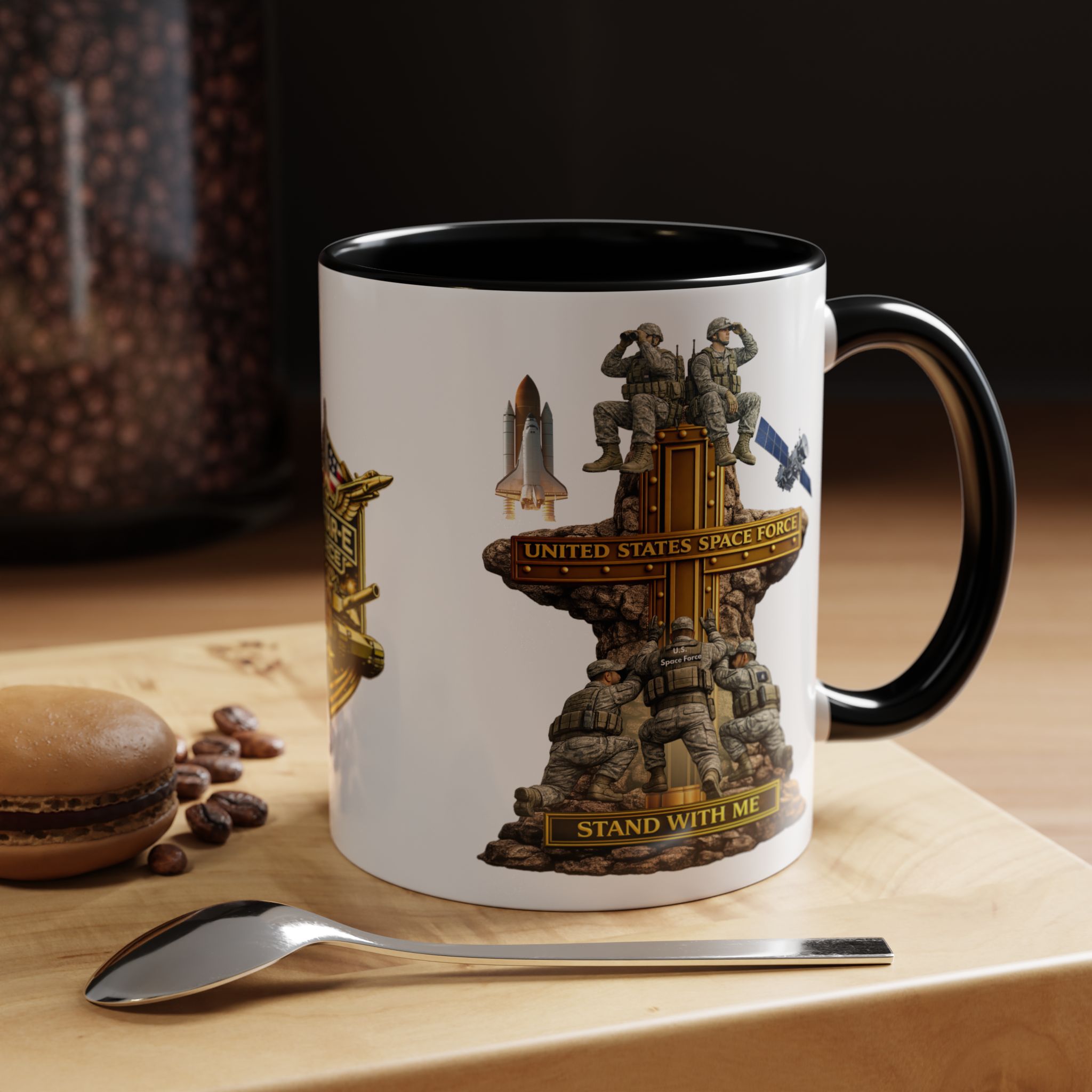 United States Space Force Mug | Militar-E Force Stand With Me Military Coffee Mug - Image 5