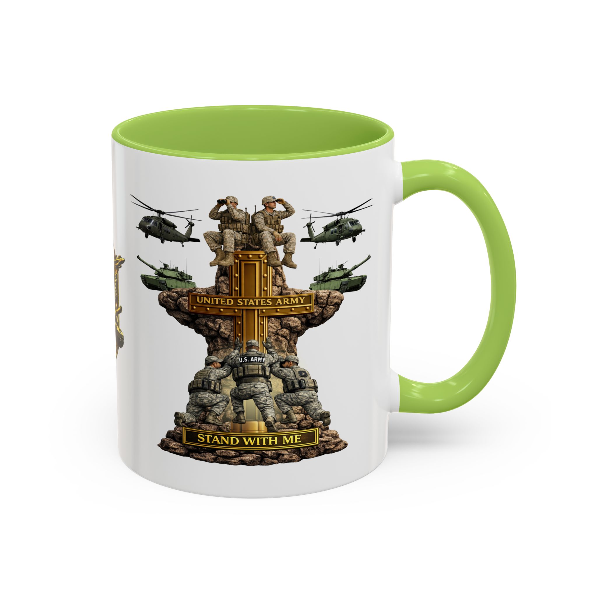 United States Army Mug | Militar-E Force Stand With Me Military Coffee Mug - Image 54