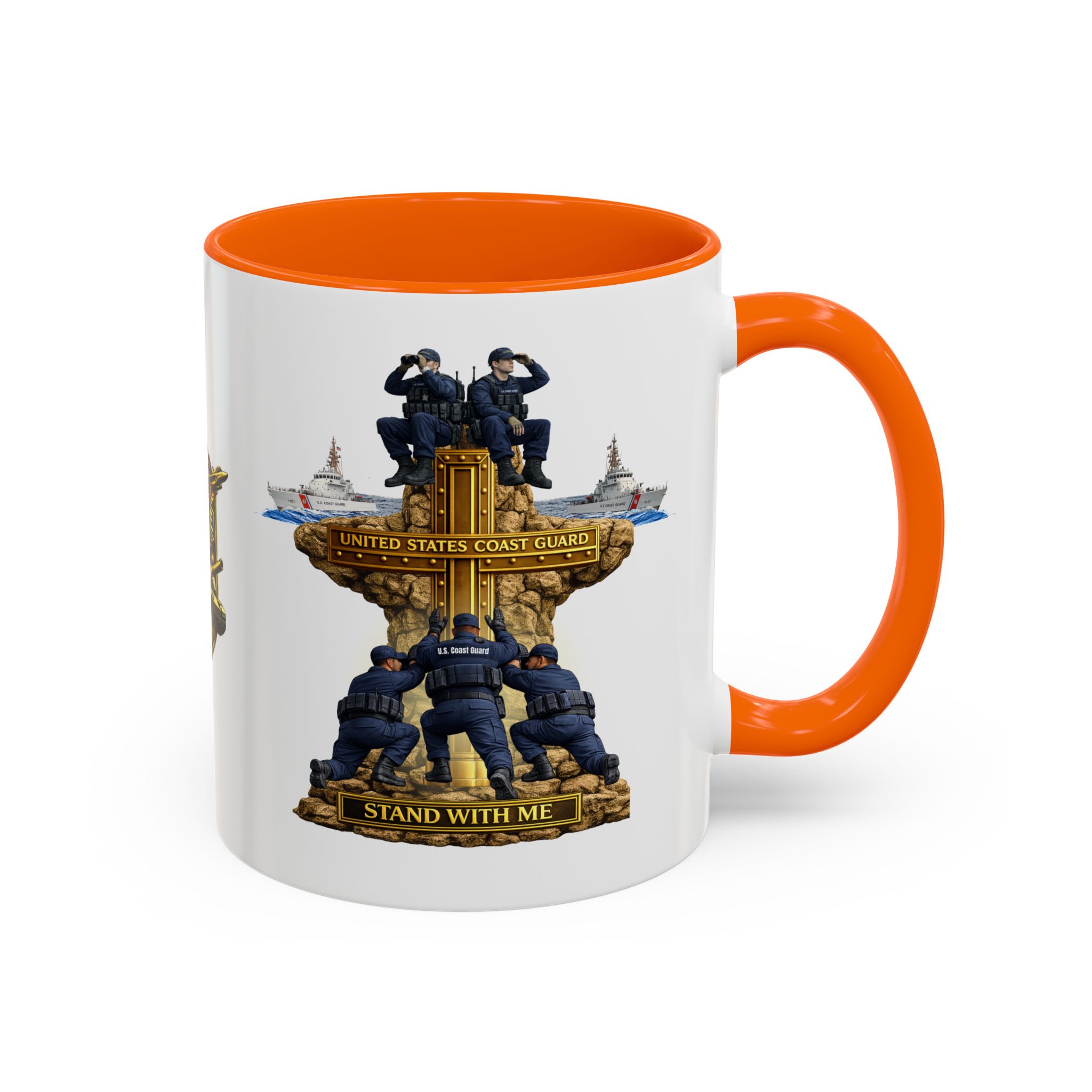 United States Coast Guard Mug | Militar-E Force Stand With Me Military Coffee Mug - Image 37