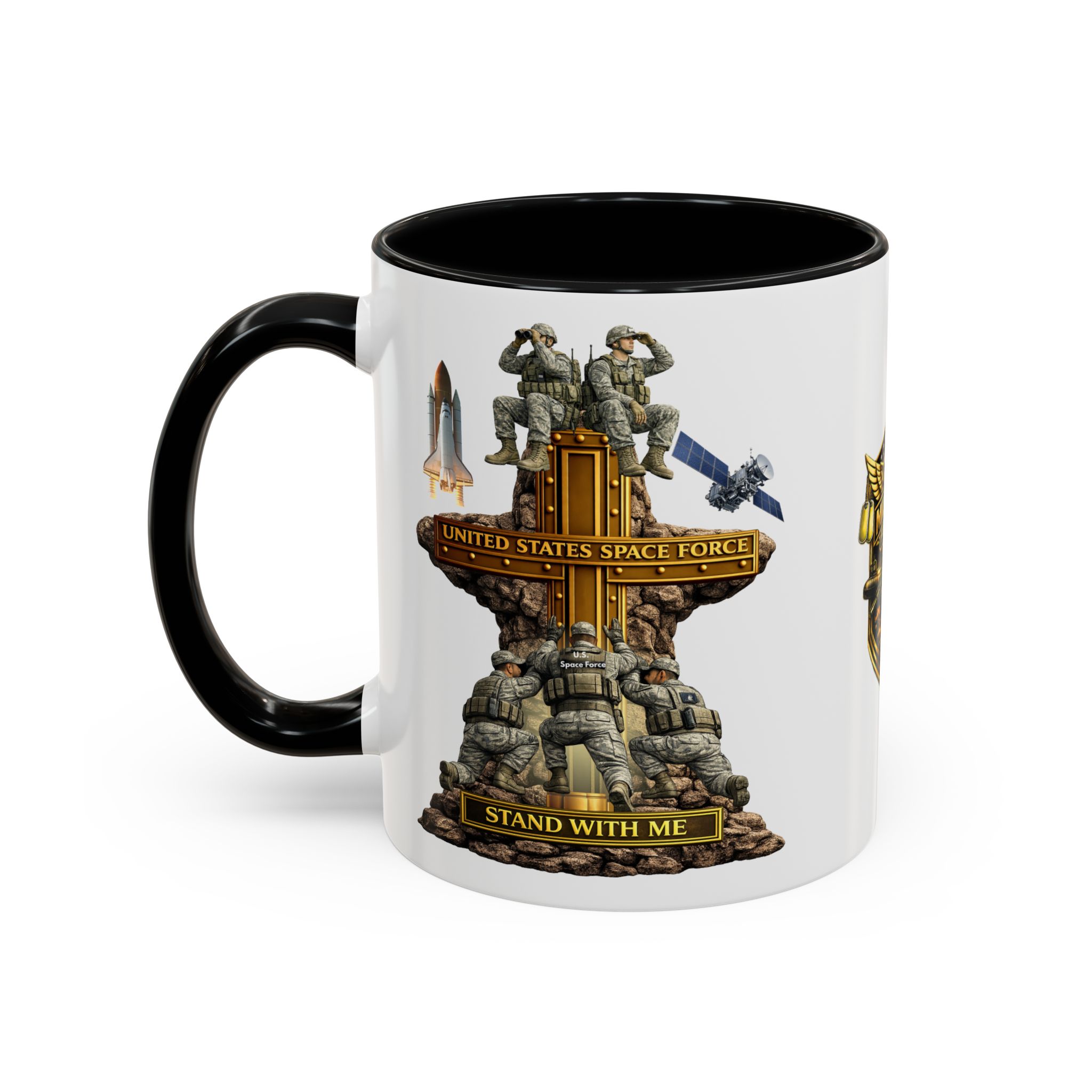 United States Space Force Mug | Militar-E Force Stand With Me Military Coffee Mug - Image 3
