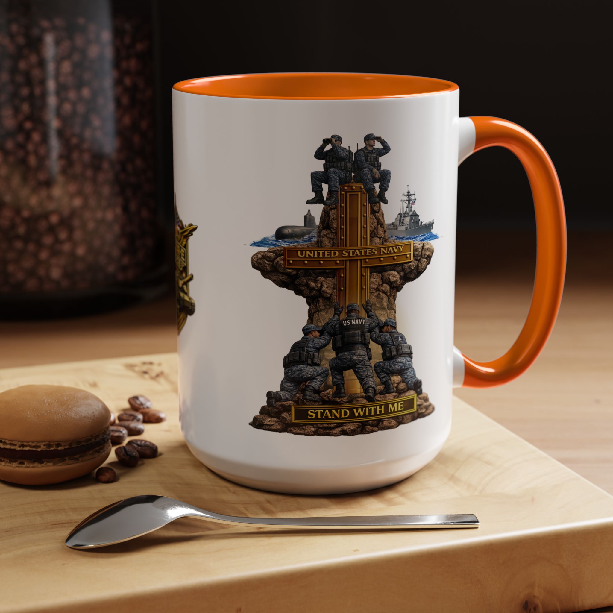 United States Navy Mug | Militar-E Force Stand With Me Military Coffee Mug - Image 40