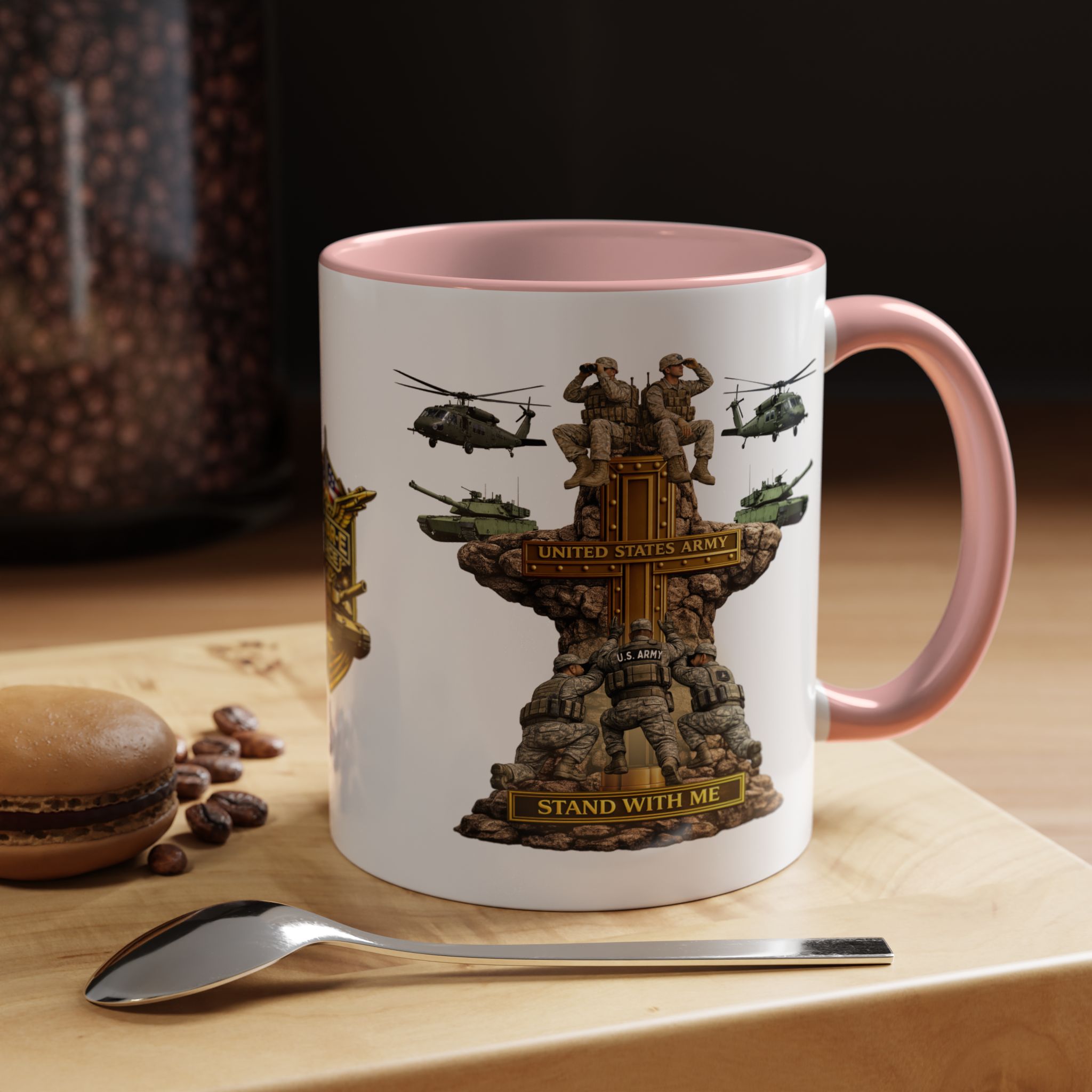 United States Army Mug | Militar-E Force Stand With Me Military Coffee Mug - Image 10