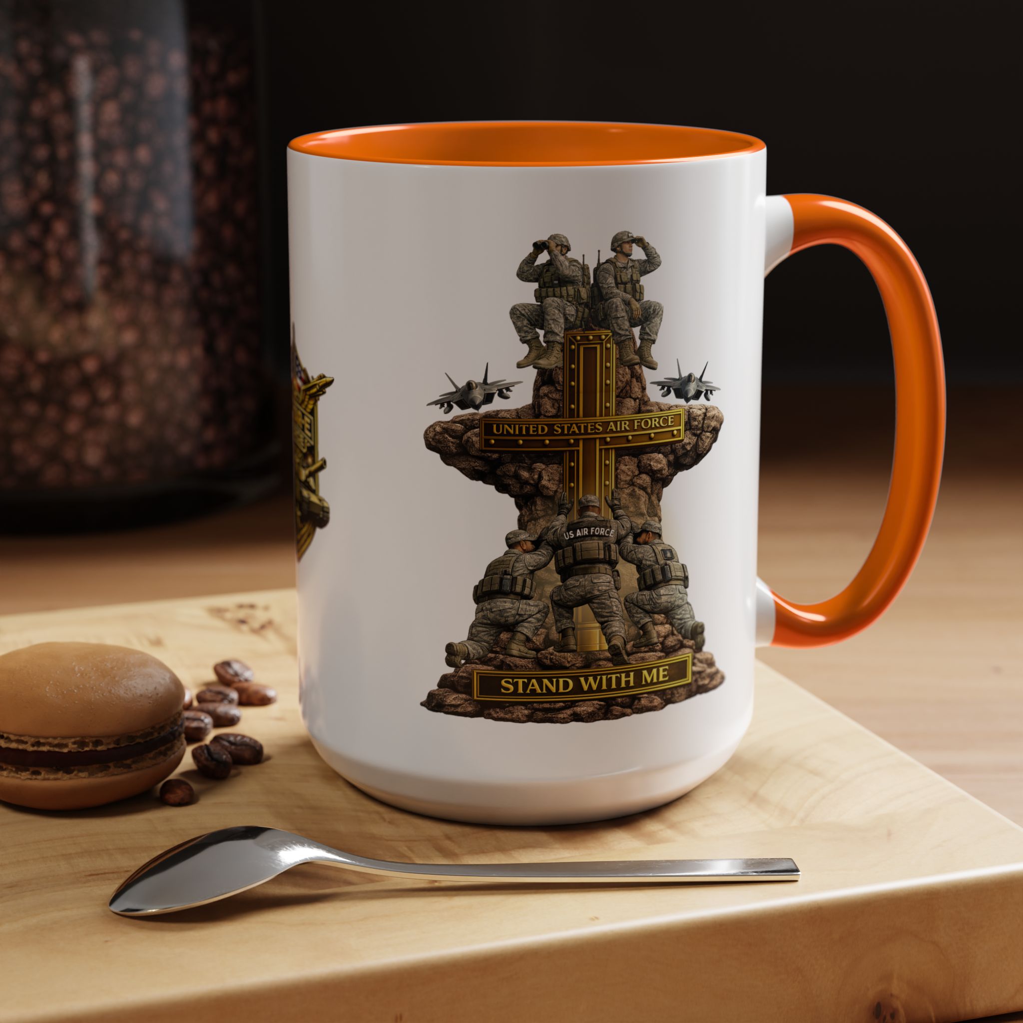 United States Air Force Mug | Militar-E Force Stand With Me Military Coffee Mug - Image 45