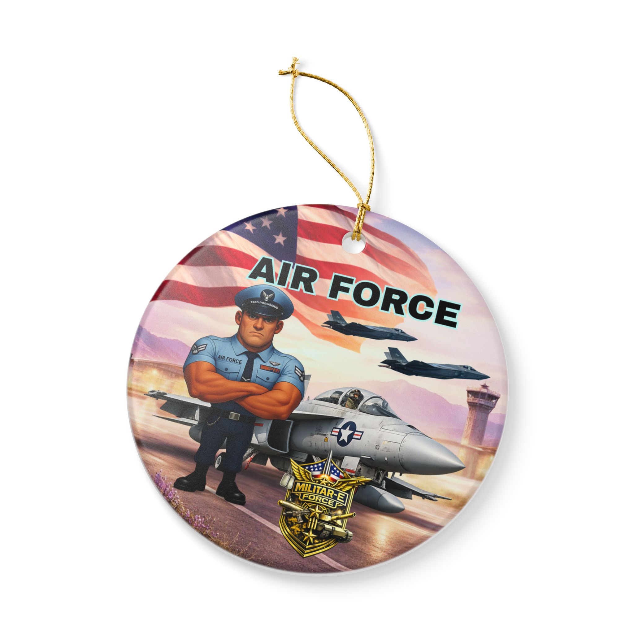 Air Force Ornament | Miltar-E Force Military Christmas Patriotic Decoration - Image 5