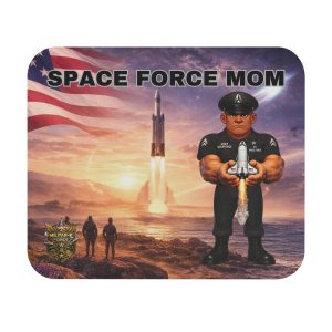 Space Force Mom Mouse Pad | Militar-E Force Patriotic Military Desk Accessory