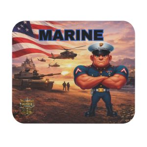 Marine Mouse Pad | Militar-E Force Patriotic Military Desk Accessory