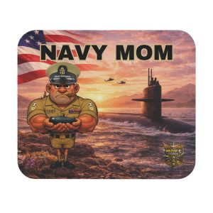 Navy Mom Mouse Pad | Militar-E Force Patriotic Military Desk Accessory