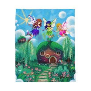 Tooth Fairyland Velveteen Plush Blanket I Fair-E Blanket