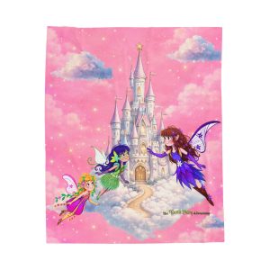 Tooth Fairy Castle Velveteen Plush Blanket | Fair-E Blanket