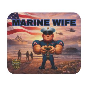 Marine Wife Mouse Pad | Militar-E Force Patriotic Military Desk Accessory