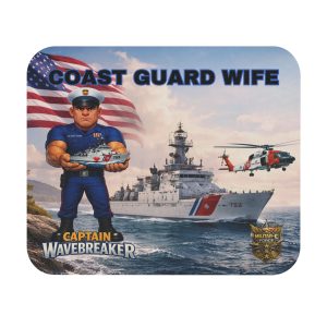 Coast Guard Wife Mouse Pad | Militar-E Force Patriotic Military Desk Accessory