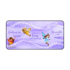 Fairy Desk Mat | Fair-E Purple 'Believe in Magic' Mouse Pad
