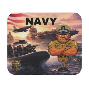 Navy Mouse Pad | Militar-E Force Patriotic Military Desk Accessory