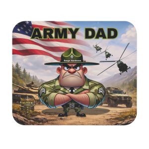 Army Dad Mouse Pad | Militar-E Force Patriotic Military Desk Accessory