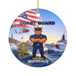 Coast Guard Ceramic Ornament | Militar-E Force Military Christmas Decoration