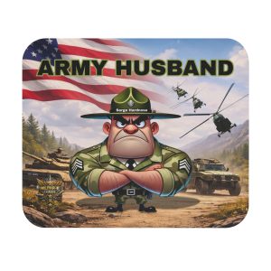 Army Husband Mouse Pad | Militar-E Force Patriotic Military Desk Accessory