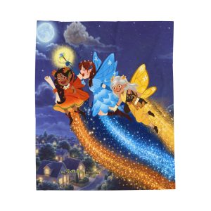 Tooth Fairy Flying Velveteen Plush Blanket I Fair-E Blanket