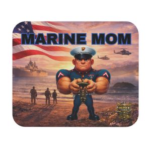 Marine Mom Mouse Pad | Militar-E Force Patriotic Military Desk Accessory