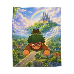 Tooth Fairy Backpack Buddy Flying Velveteen Plush Blanket | Fair-E Blanket