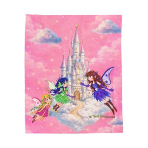 Tooth Fairy Castle Velveteen Plush Blanket | Fair-E Blanket